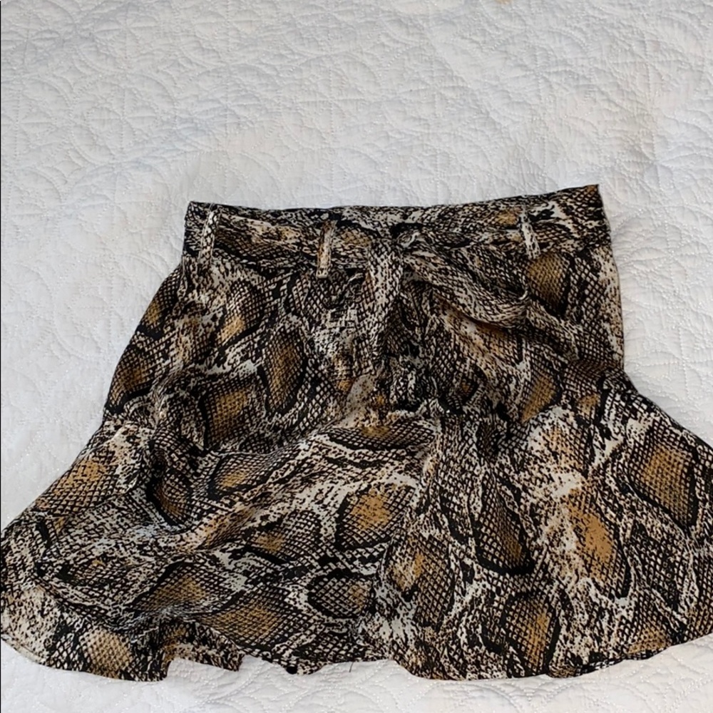 ZARA snake print skirt